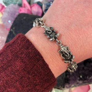 Ganesha Bracelet | Sterling Silver | Stamped .925